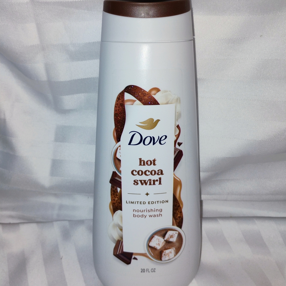 Dove Hot Cocoa Swirl Nourishing Body Wash - Brown and White